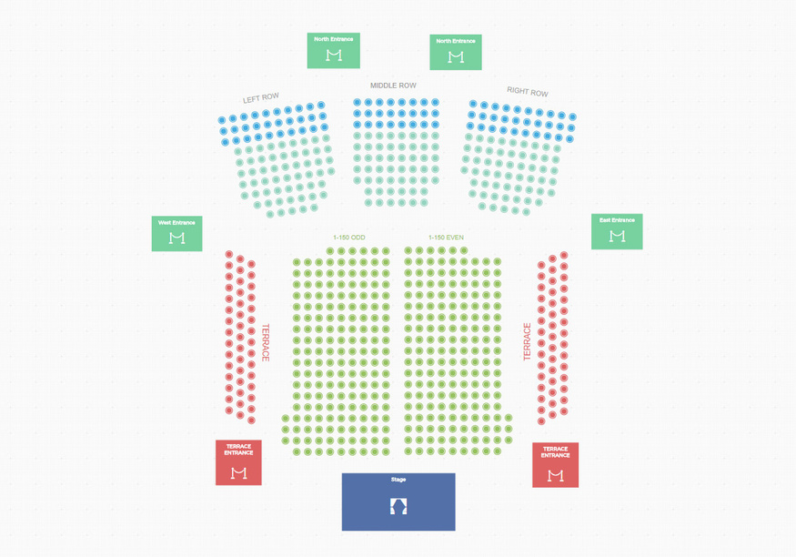 Diseñador de asientos — gran auditorio